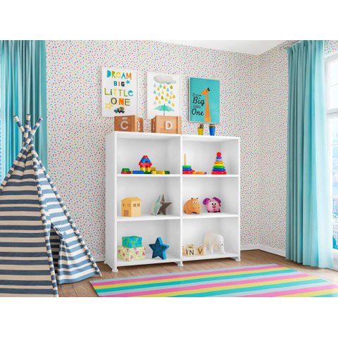 Estante Infantil Marrocos Branco Casa Mobilia