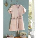 Ver imagem 1 de Enxovais Banho Adulto Roupao Dohler -Velour Liberty Vista Estampada Bege P