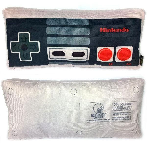 Almofada Decorativa Contra 3 Jogo Super Nintendo Snes