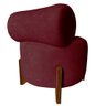 Kit 2 Poltronas Decorativa Mônaco Suede Marsala - 4