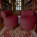 Ver imagem 7 de Kit 2 Poltronas Decorativa Mônaco Suede Marsala