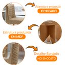 Ver imagem 6 de Mesa de Jantar Evora 90cm Mdf Canto Copo e com 4 Cadeiras Safira