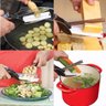 Tesoura 2 Em 1 Corta Legumes Verduras Clever Cutter Catuai - 3