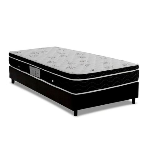 Cama Box Crc Solteiro +Colchão Molas Super Pocket Physical Ortobom 88x188