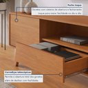 Ver imagem 7 de Rack com Painel para TV até 65 Polegadas 185cm x 187cm 100% MDF e Pés em Madeira Maciça Ares