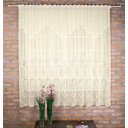 Ver imagem 1 de Cortina de Renda - Quarto e Sala - Elizabeth - Bege - 3,00M x 2,20M - para Varão - Cortilester