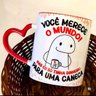 Caneca Xicara Porcelana Personalizada Presente Casamento Café Namorados Alça Coração - 6