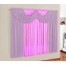 Cortina Paris Lilás e Rosa 3,00m x 2,80m - Varão Simples - 1