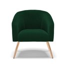 Ver imagem 5 de Poltrona Decorativa Pé Palito Natural Stella Bouclê Verde D03 - D'Rossi
