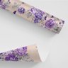 Papel De Parede Adesivo Floral Nude Flores Roxa Lilás Quarto - 3