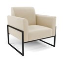 Ver imagem 4 de Sofá Namoradeira com 2 Poltronas Base Industrial Alta Preto Marisa Suede Bege D03 - D’Rossi
