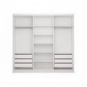 Ver imagem 6 de Guarda-Roupa Grande Casal 6 Portas 6 Gavetas Breeze