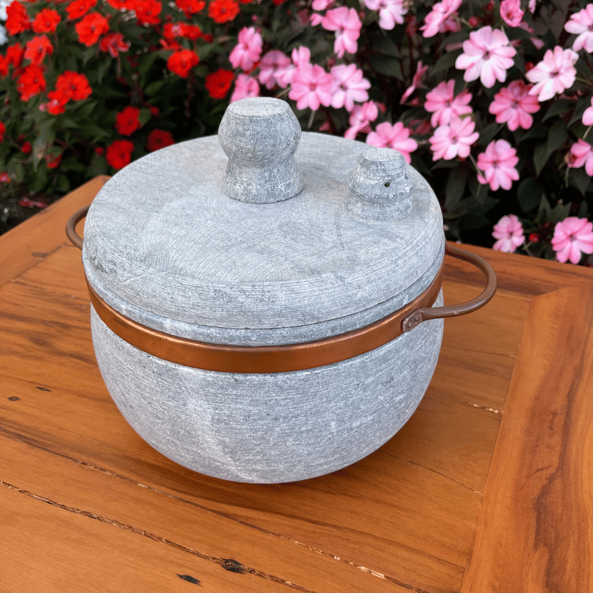 Panela de Pressão Natural Pedra Sabão 4L Sudeste Rústico - 3