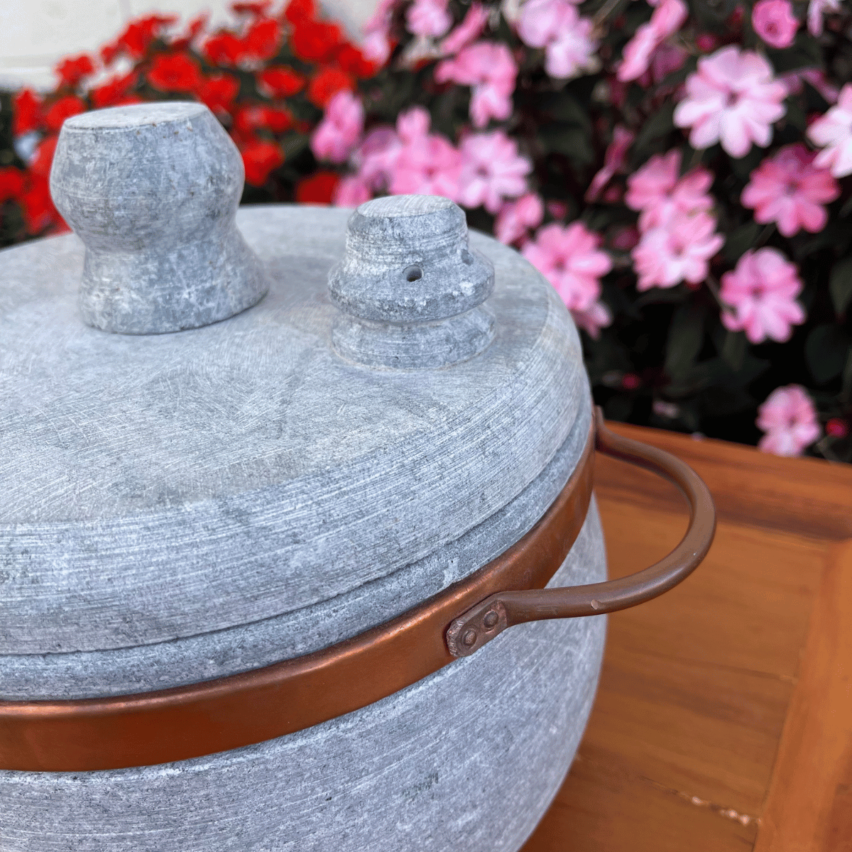 Panela de Pressão Natural Pedra Sabão 4L Sudeste Rústico - 4