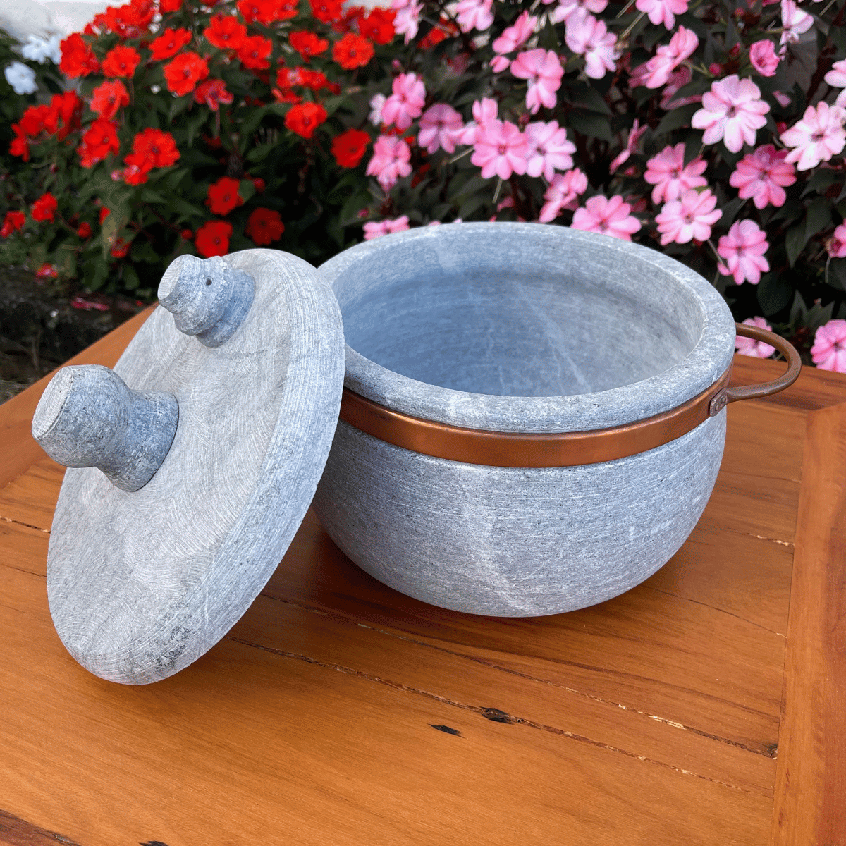 Panela de Pressão Natural Pedra Sabão 4L Sudeste Rústico - 2