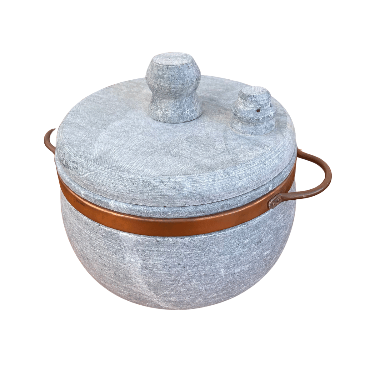 Panela de Pressão Natural Pedra Sabão 4L Sudeste Rústico - 1