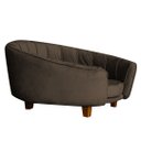 Ver imagem 2 de Poltrona Cama Pet Lady Estofada Tecido Veludo:marrom