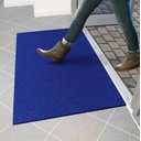 Ver imagem 1 de Tapete Capacho Porta Casa Liso 60cm X 40cm - Azul