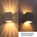 Ver imagem 4 de Arandela Efeito 10 Fachos Alumínio Branca + Lâmpada LED G9 5W Branco Quente St910