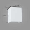 Ver imagem 2 de Arandela Efeito 10 Fachos Alumínio Branca + Lâmpada LED G9 5W Branco Quente St910