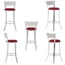 Ver imagem 5 de Banqueta Bistro para Bar, Cozinha, Balcão em Alumínio e Fibra Tc Zanutto 5 Unidades Marmore