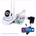 Ver imagem 6 de Câmera IP Sem Fio Wifi HD 720p Robo Wireless, Com áudio, Grava em Cartão SD, com 2 Antenas e Vis
