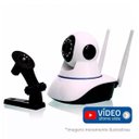 Ver imagem 5 de Câmera IP Sem Fio Wifi HD 720p Robo Wireless, Com áudio, Grava em Cartão SD, com 2 Antenas e Vis