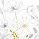 Ver imagem 1 de Painel de Parede The Wall 2 Floral Branco 392131