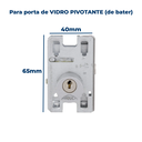 Ver imagem 5 de Fechadura para Porta de Vidro Pivotante (de Bater) Redondo Arouca
