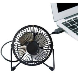Mini Ventilador USB de Mesa Articulável - Preto - 3