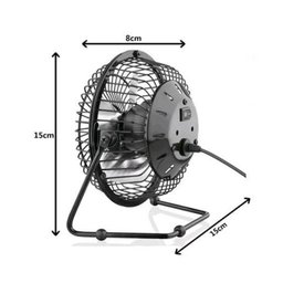 Mini Ventilador USB de Mesa Articulável - Preto - 5