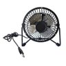 Mini Ventilador USB de Mesa Articulável - Preto - 4
