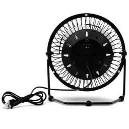Mini Ventilador USB Compacto de Mesa para Computador Notebook - Preto - 3