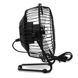Mini Ventilador USB Compacto de Mesa para Computador Notebook - Preto - 2