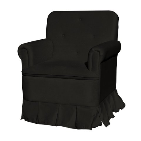 Poltrona Para Quarto Amamentação Com Balanço Suede Estopar Laura Suede Preto