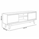 Ver imagem 4 de Rack para Sala de Estar TV 70 pol 164cm Pés Retrô Atlantis M07 Cinamomo Off White - Lyam Decor