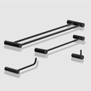 Ver imagem 3 de Kit de Acessórios para Banheiro Preto Fosco 4 Peças 2060or Grego Metal