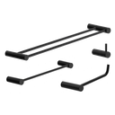Ver imagem 1 de Kit de Acessórios para Banheiro Preto Fosco 4 Peças 2060or Grego Metal
