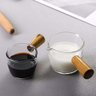 5 Molheiras Lyor de Vidro 100ml Cabo de Bambu Restaurante Cremeira Caldas Molhos - 4