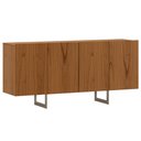Ver imagem 4 de Aparador Buffet para Sala de Jantar 4 Portas 160cm Pés Industrial Benita N01 Cinamomo Champanhe -
