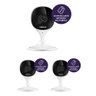 Kit 3 Câmeras Wi-Fi Inteligente Com Alarme e Armazenamento em Nuvem + Cartão de Memória 32 GB iMX C  - 1