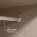 Ver imagem 7 de Guarda Roupa Casal com Espelho 6 Portas e 2 Gavetas 210 x 219cm Presence Yescasa Branco