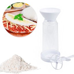 Tapioqueira Peneira Polvilhador Armazenar Utensílio Cozinha:branco - 3