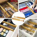 Ver imagem 7 de Secura Organizador de Gavetas em Bambu Ajustável, Kit com 4 Separadores