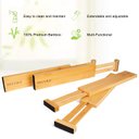 Ver imagem 2 de Secura Organizador de Gavetas em Bambu Ajustável, Kit com 4 Separadores