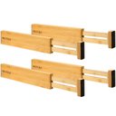 Ver imagem 1 de Secura Organizador de Gavetas em Bambu Ajustável, Kit com 4 Separadores