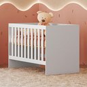 Ver imagem 6 de Berço Americano Soft com Guarda Roupa Infantil Vittoria Branco- Móveis Albatroz