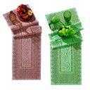 Ver imagem 1 de Trilho para Mesa Interlar Renda 100% Poliéster Color 40cm X 150cm ( 02 Unidades )rose e Pistache