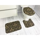 Ver imagem 1 de Jogo de Tapete para Banheiro 3 peças Silver Arabesco