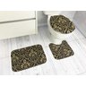 Jogo de Tapete para Banheiro 3 peças Silver Arabesco - 1